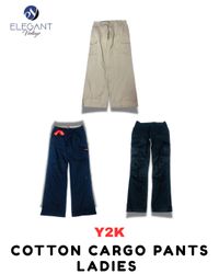 Y2K Cotton Cargo Pants Ladies - EV1765