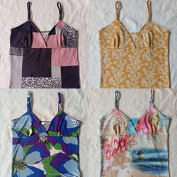 Y2K cup cut cami tops (MS045)