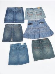 200s Branded Denim Skirt Mix(VM-141)