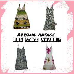Y2K Slip Dress Lot - Floral Mesh, Paisley, Geometr..