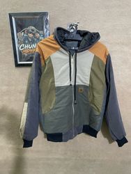 Upcycled Carhartt hooded jacket 🐒