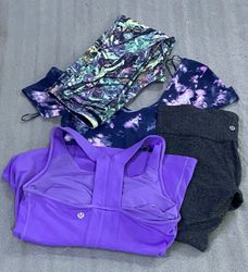 Lululemon mix bundle #u003 legging,top,shorts