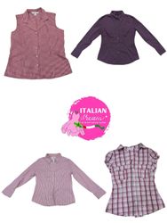y2k body fitted office shirts
