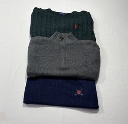 Ralph Lauren Sweaters – 1/4 Zip, Cable Knit, Round..
