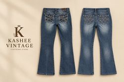 retro chic flared jeans