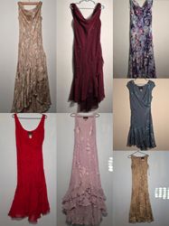 Alex Evenings Silk Beaded Dresses
