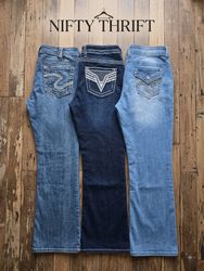 Y2K Flare/Bootcut Embellished Jeans
