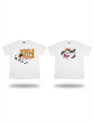 (FV-2326) White Aesthetic Graphic Printed T-Shirts