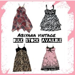 Y2K Cami Dresses Bundle - Animal Print, Bandana & ..