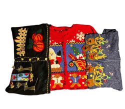 Y2K Christmas sweaters