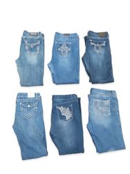 Vintage Y2K Cyber Grunge Denim bootcut oversize Lo..