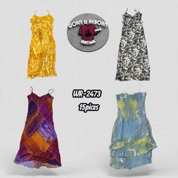 Y2k earthy tone dresses WR-2478