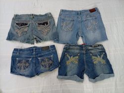 CR10466 Y2K Mini Denim Shorts