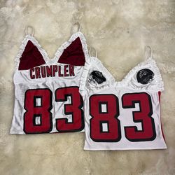 Upcycled Y2K Sports Jersey Cami Tops