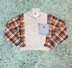 Upcycle Carhartt 1/4 Zipp (Dv-9-109)