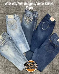 🔴 Miss Me/ True Religion / Rock Revival Capri - (..