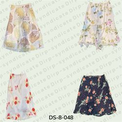 Y2K Printed Poly Maxi Skirt – Retro Chic & Trendy ..