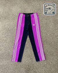 Upcycled Denim Adidas Panel Pants