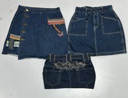 Gonne Mini in Denim Y2k(1286)