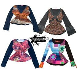 Y2k Nature Vibe Girl Full Sleeve Top B2F-113