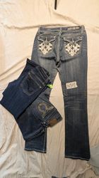 Most embellished Y2K bootcut jeans N101