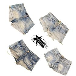Y2k Paris Hilton Era Girl Denim Shorts B2F-215