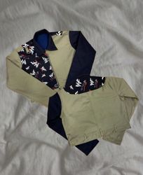 Upcycled Floral Patch Crop Jacket