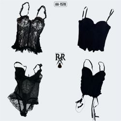 Y2k Midnight Hour Lingerie Tops (AA-1578)