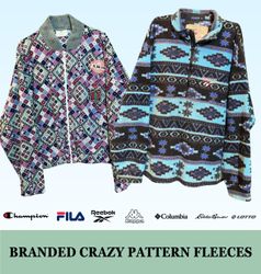 Branded Crazy Pattern Fleece