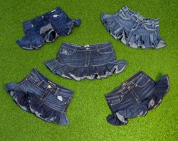8376-Upcycled Denim Skirts
