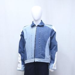 CR2168 Denim Fusion Upcycled Jacket