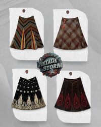 Y2K Wool Skirt