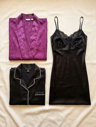 Victoria's Secret Silk Mix Bundle Slip Dress Camis..
