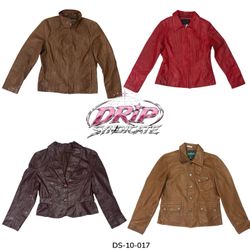Y2K Vintage Leather Jacket With Retro Edge (DS-10-..