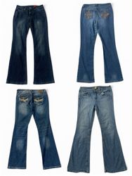 Y2K Aesthetic Flared Jean Bundle