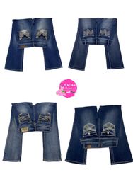 Y2k signature embellished jeans
