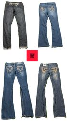 DESIGNER BRAND'S WOMEN'S JEANS EDY HARDY VIGOSS ET..
