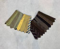 Upcycled Vintage Tie Mini Skirt (Dc-09-32)