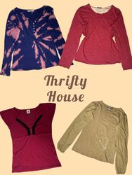 Thrifted Y2K Fall Tops Edit(TH/728)