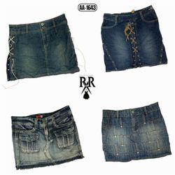 Y2K It Girl Denim Mini Skirts (AA-1643)