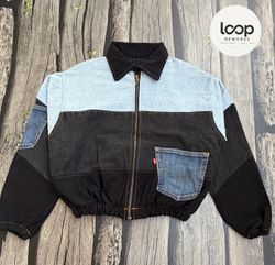 Upcycled Levi’s Denim Crop Jacket