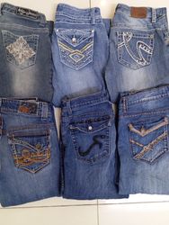 OSS008 WOMENS Y2K FLAIERED JEANS
