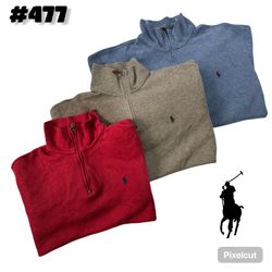 Polo Ralph Lauren Quarter-Zip Sweater #477.