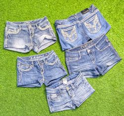 7331 - Upcycled Denim Shorts