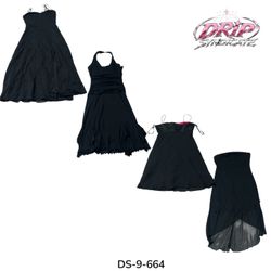 Y2K Dreamy Poly Maxi Kleid mit Retro-Vibes (DS-9-6..
