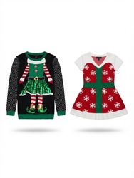 (FV-2362) Vintage style  Christmas Sweater Bundle ..