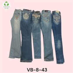 Y2K Vintage Embroidered Jeans Wholesale Bundle (VB..