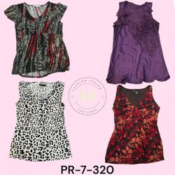Women’s printed poly blouse (PR-7-320)