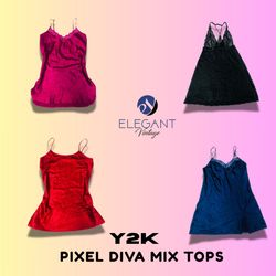 Y2K Pixel Diva Mix Tops - EV1386