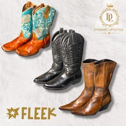 Western leather style boots